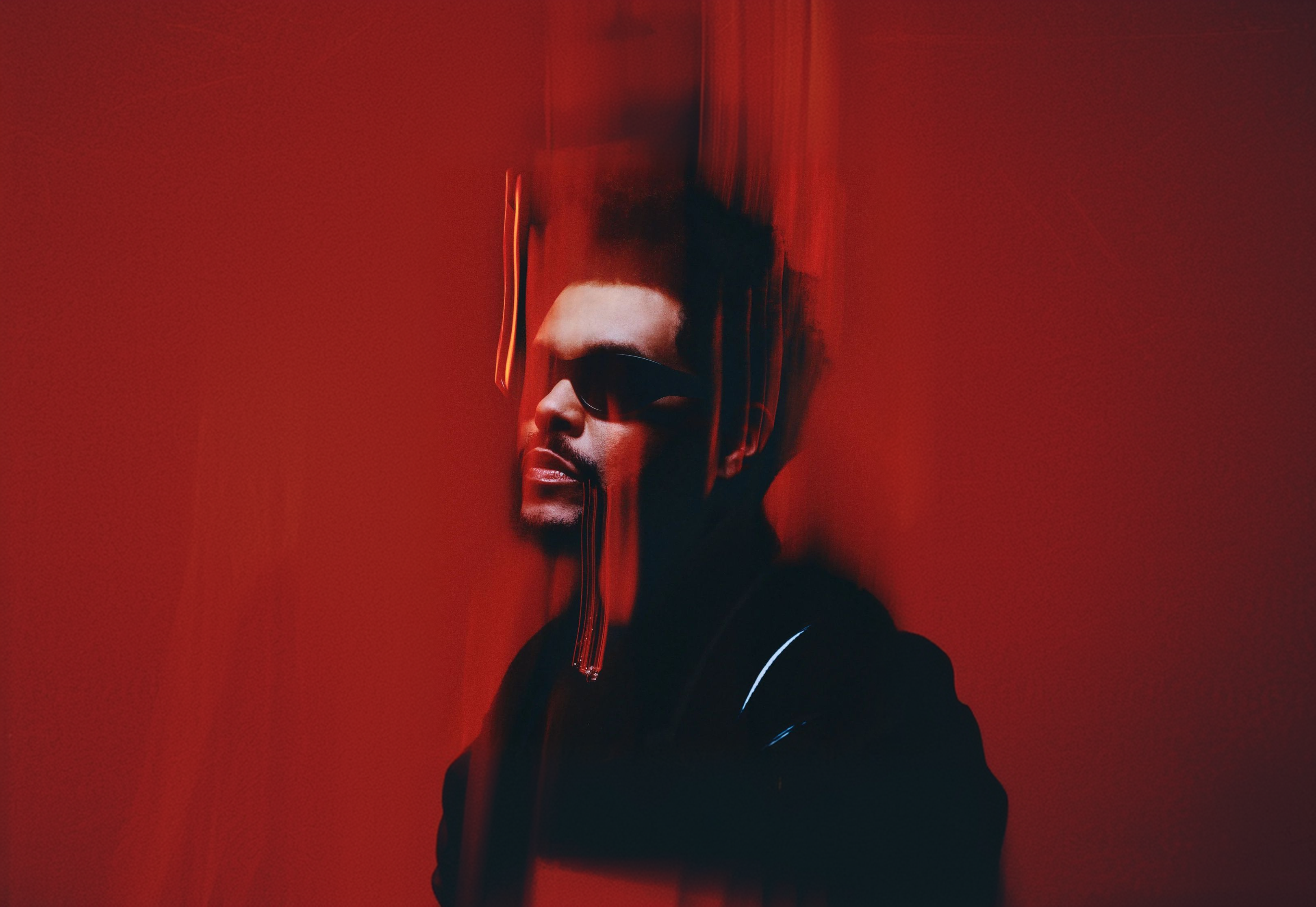 The Weeknd performing